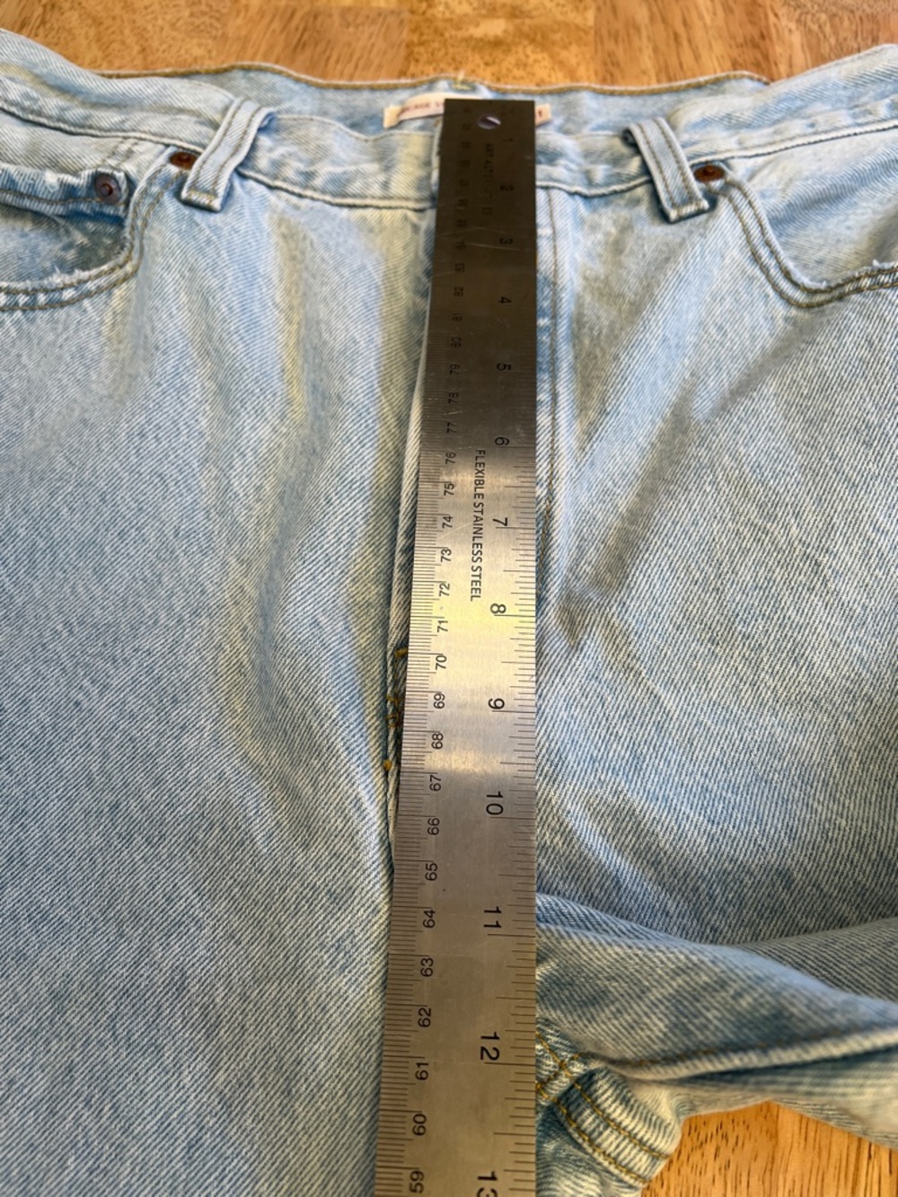 Levi's Ribcage Straight Ankle 100% Cotton Button-Fly women's size 31 - Picture 15 of 16